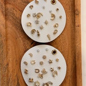 Gold stud Earring Set 2